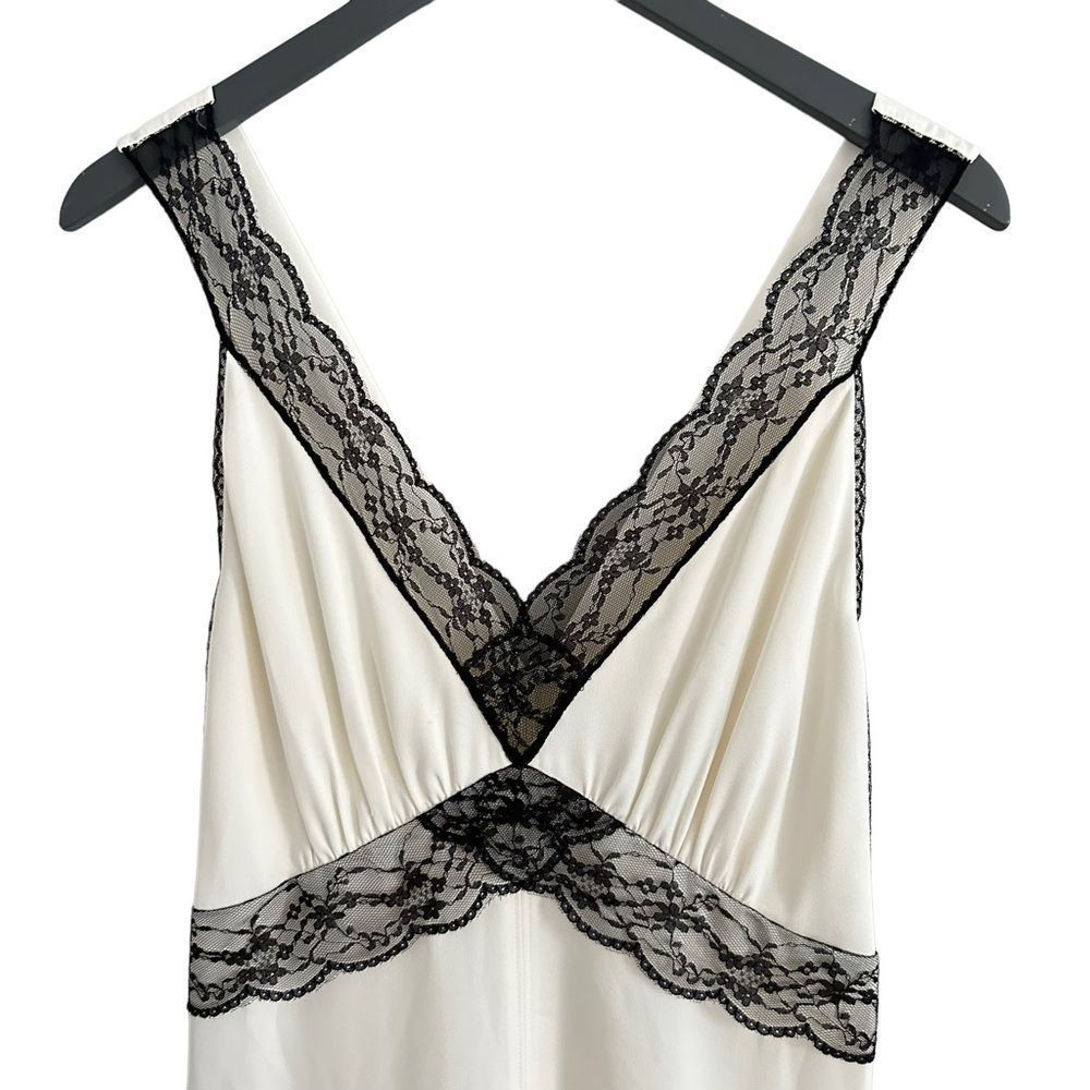 ME+EM Satin And Lace Full-Length Slip Dress - Picture 7 of 12